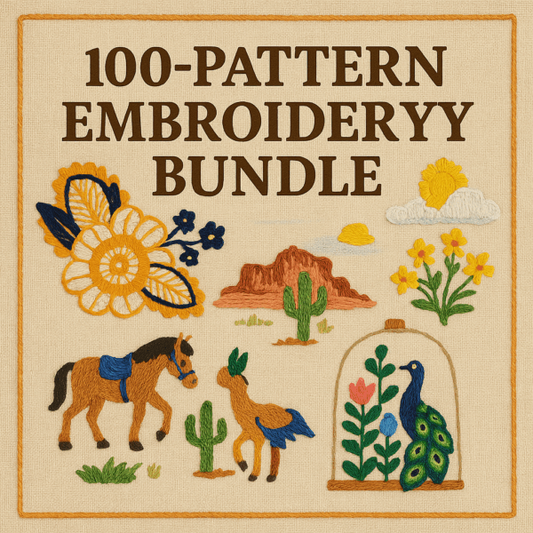 The Ultimate Embroidery Collection: +100 Patterns & FREE Guide to Elevate Your Creativity - Image 3