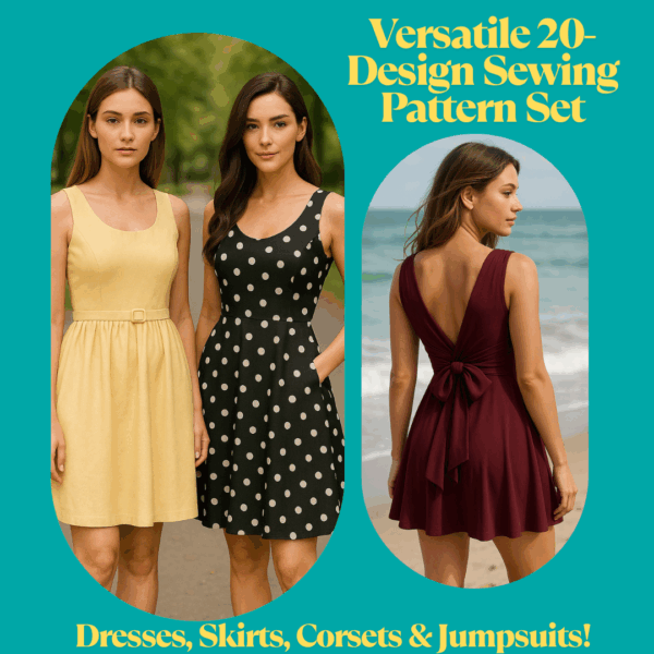 ✨ 20-in-1 Sewing Pattern Bundle – Dresses, Skirts, Corsets & Jumpsuits | PDF Download - Image 4