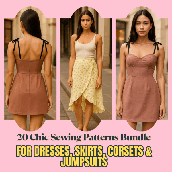 ✨ 20-in-1 Sewing Pattern Bundle – Dresses, Skirts, Corsets & Jumpsuits | PDF Download - Image 5