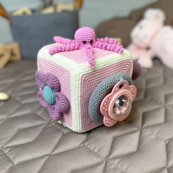 🐻 Cozy Bear Baby Blanket Crochet Pattern – Granny Square Blanket with Beads & 3D Ears - Image 17