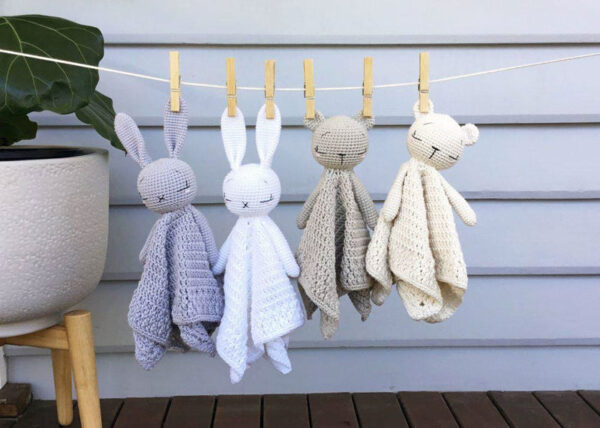 🐻 Cozy Bear Baby Blanket Crochet Pattern – Granny Square Blanket with Beads & 3D Ears - Image 7