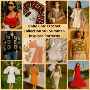 Boho Chic Crochet Pattern Collection +50 Summer-Inspired PDF Designs