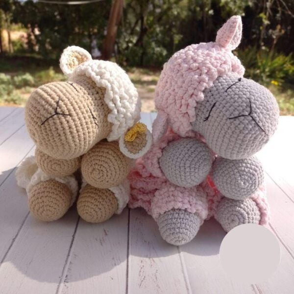 🐑 Baby Sheep Lovey Crochet Pattern – Soft & Sweet Security Blanket with Plush Head and Legs - Image 5