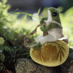 🐸🧶 Cozy Kate’s Frog Amigurumi Crochet Pattern – Charming Plush Friend with Wire Armature ✨🪡