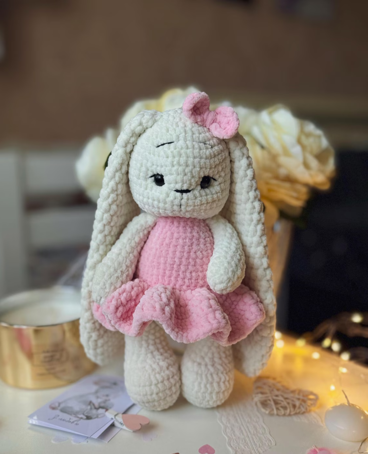 🐰Adorable Bunny Amigurumi – Crochet Pattern with Changeable Outfit - Image 3