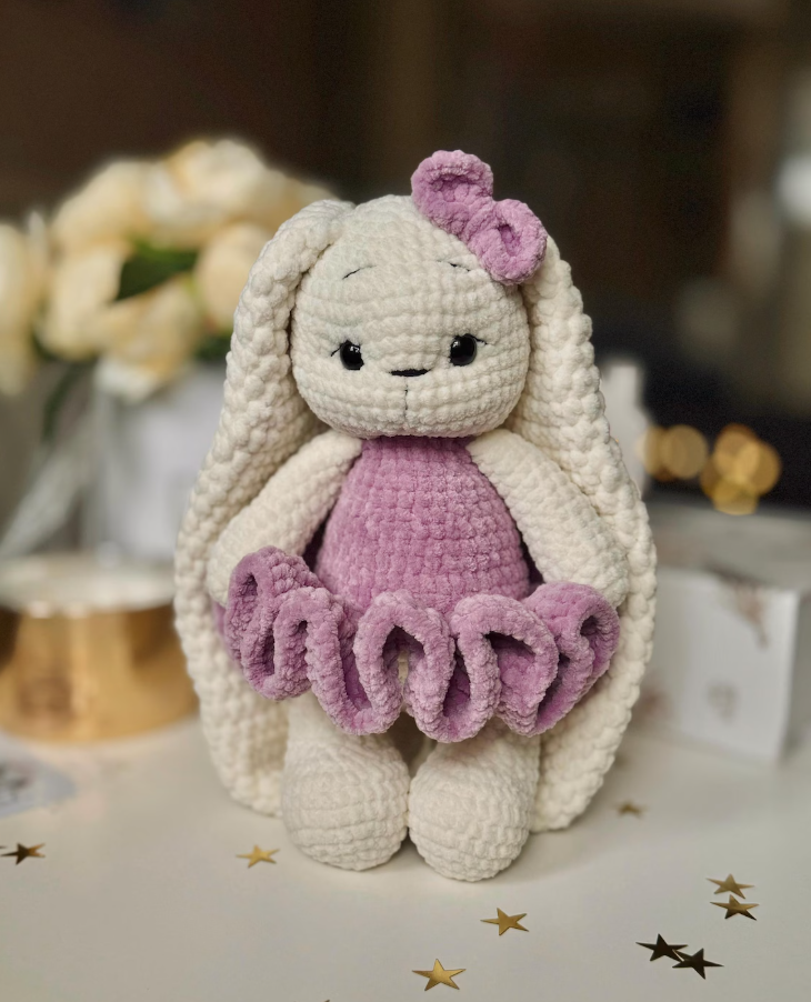 🐰Adorable Bunny Amigurumi – Crochet Pattern with Changeable Outfit - Image 2