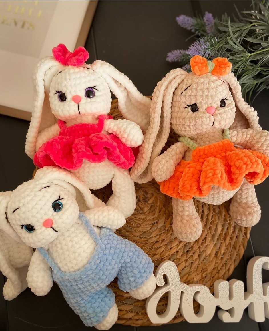 🐰Adorable Bunny Amigurumi – Crochet Pattern with Changeable Outfit - Image 10