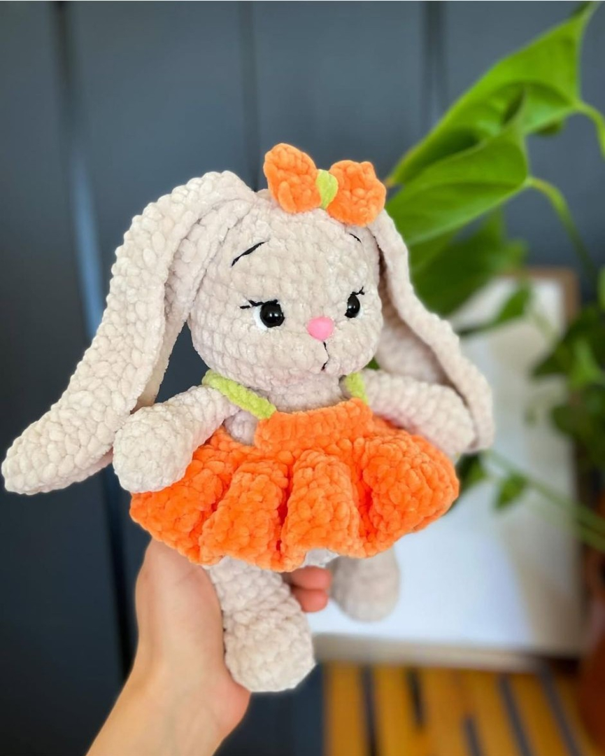 🐰Adorable Bunny Amigurumi – Crochet Pattern with Changeable Outfit - Image 6