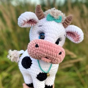🐄 Daisy the Cow – Amigurumi Crochet Pattern (Funny Plush Cow)